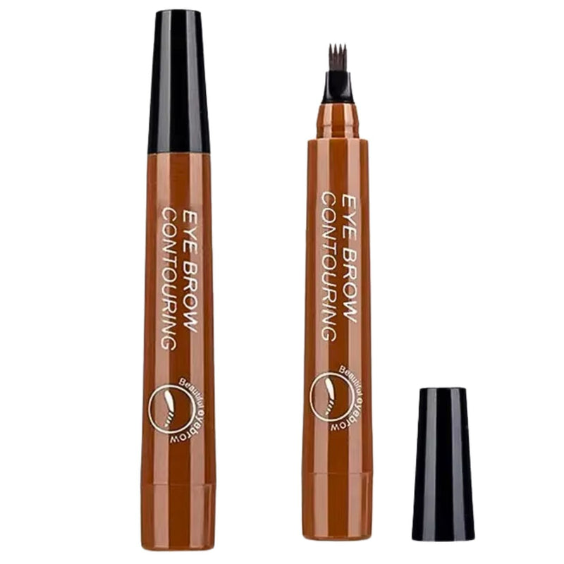 Caneta à Prova d’Água para Barba e Sobrancelha com 4 Pontas