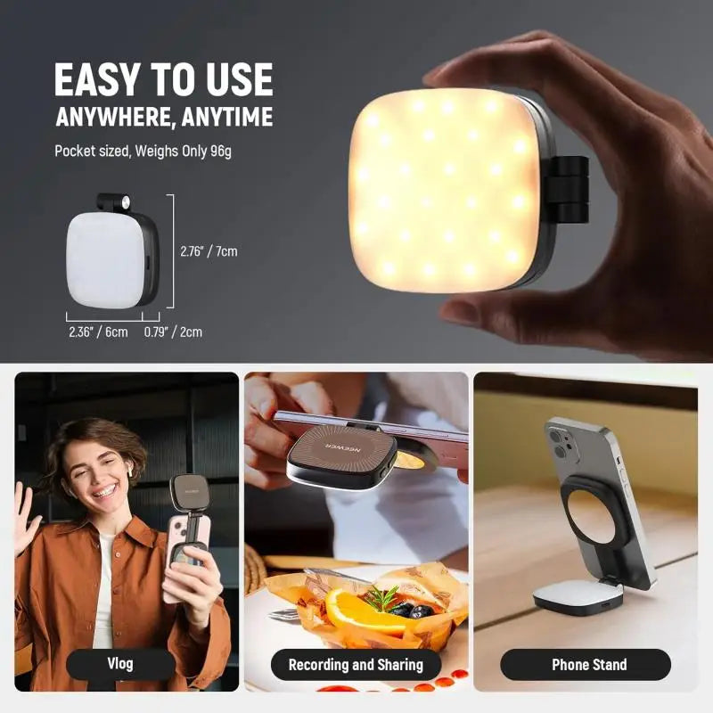 LumiSnap 360 Iluminação inteligente para selfies e vídeos