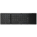 Teclado Bluetooth Dobrável com Touchpad – Mini e Recarregável