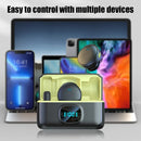 Microfone de Lapela Sem Fio 2.4GHz com Base Magnética e Estojo de Carregamento – Áudio Profissional Plug & Play