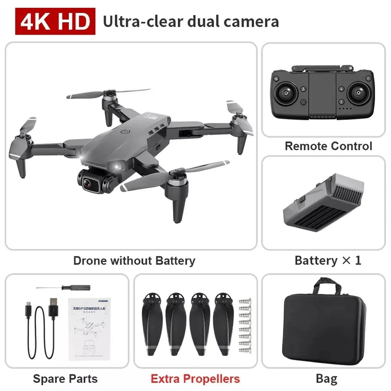 Drone L900 Pro 4K Professional GPS Dupla HD 1,2 KM