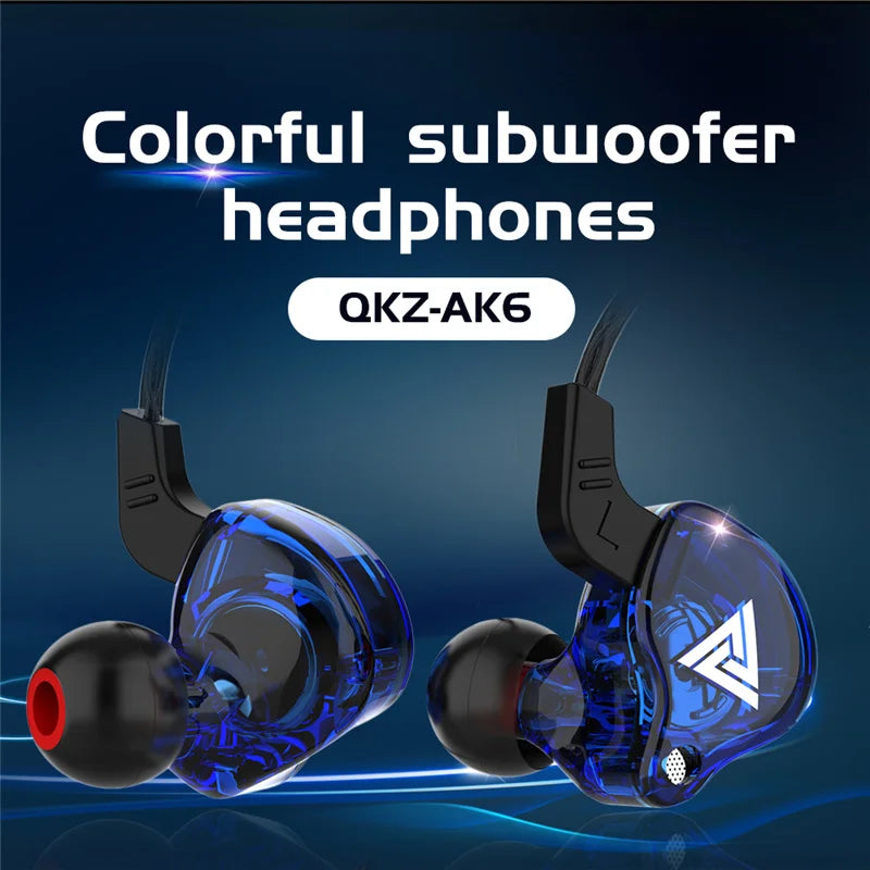 Fone de Ouvido Original Intra-Auricular QKZ AK6