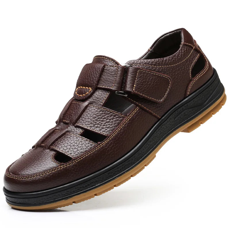 Sandálias Masculinas de Couro Bovino