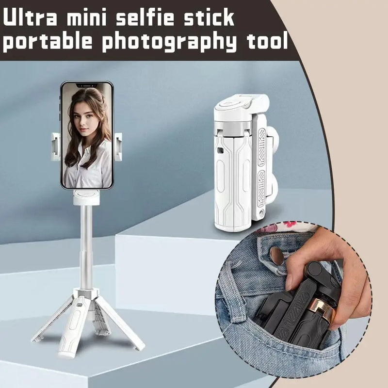 Mini Bastão de Selfie Bluetooth com Tripé 360°