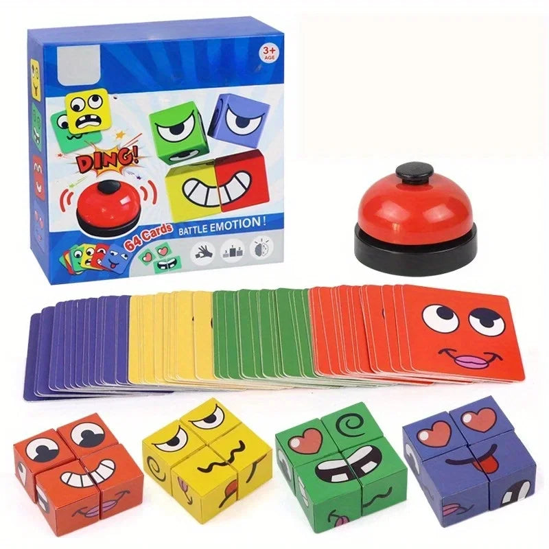 Cubo de Expressões Faciais Educativo Infantil