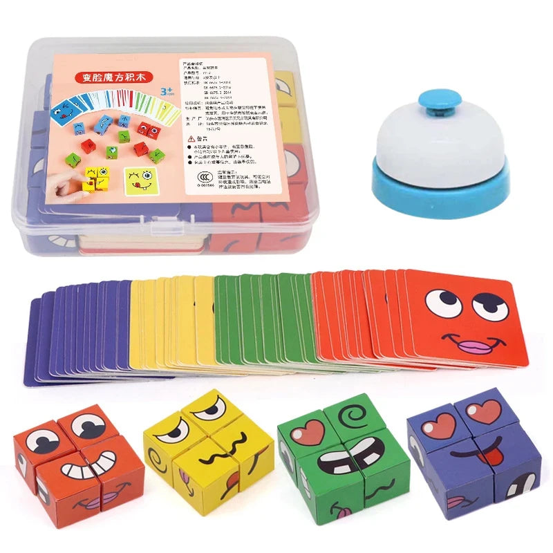 Cubo de Expressões Faciais Educativo Infantil