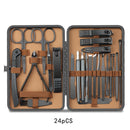 Kit de Alicates e Ferramentas para Unhas 8 a 24 Peças Aço Inoxidável