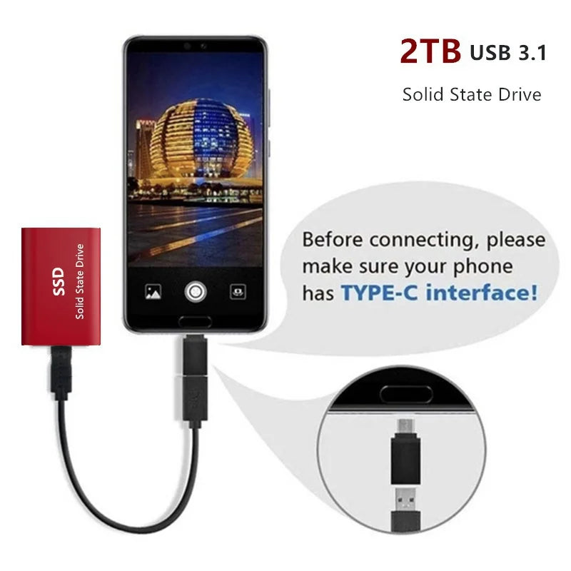 Disco Rígido Externo Erilles USB-C 16TB Compacto e Potente