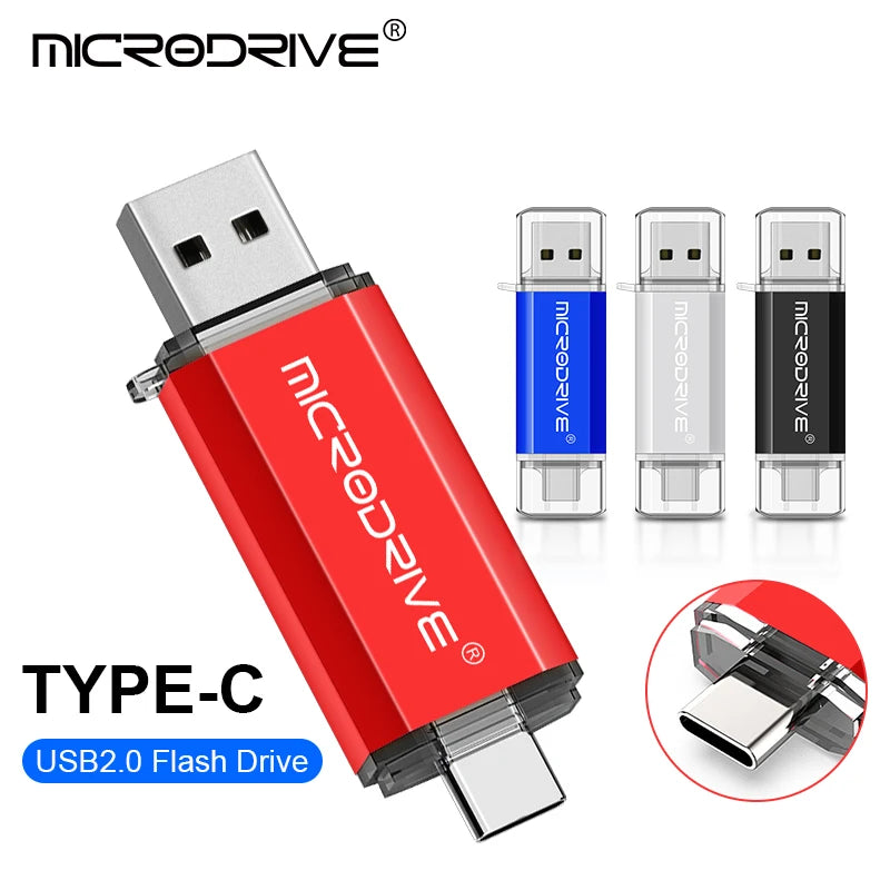 Pendrive 2 em 1 USB 2.0 Celulares e Computadores