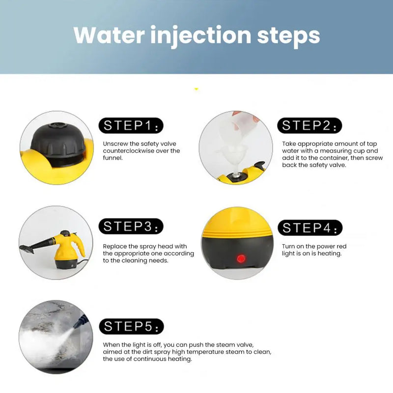 Limpador a Vapor Portátil 900W