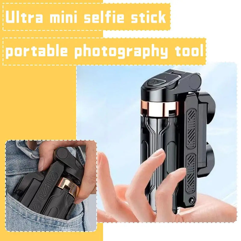 Mini Bastão de Selfie Bluetooth com Tripé 360°