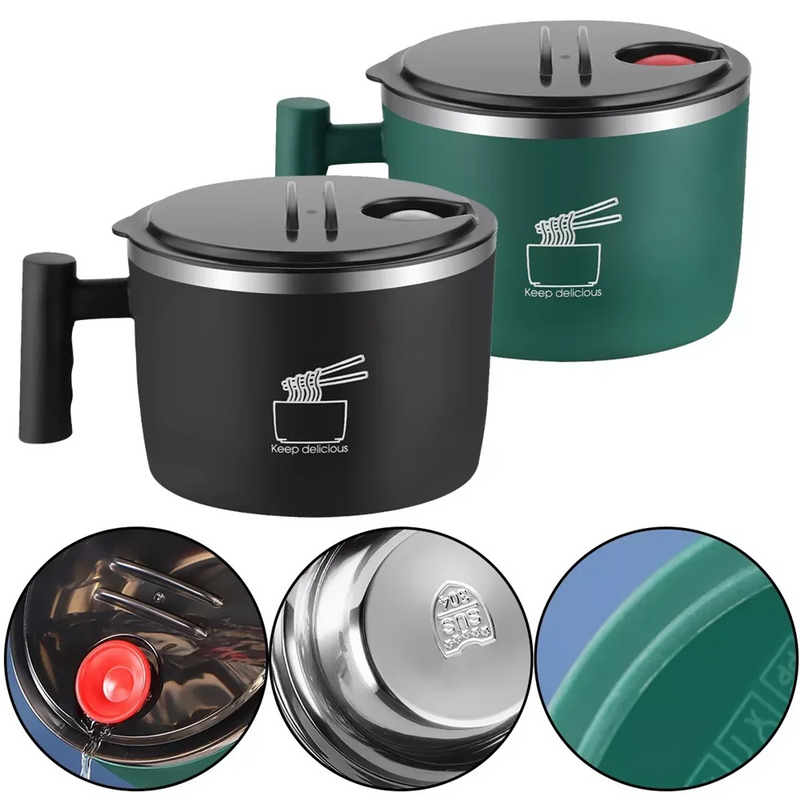 Tigela Portátil para Sopas e Macarrão 1000ml