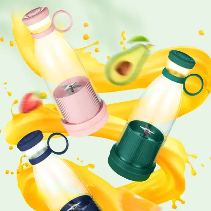 Mini Liquidificador Portátil USB – 6 Lâminas em Aço Inoxidável