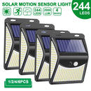Luminária Solar de Parede com 244 LEDs e Sensor de Movimento