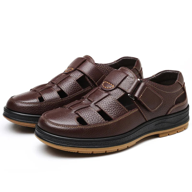 Sandálias Masculinas de Couro Bovino