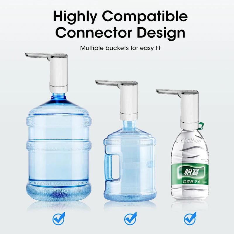 Mini Bomba Elétrica Dobrável para Água – Portátil, USB, Automática e Ideal para Uso Doméstico