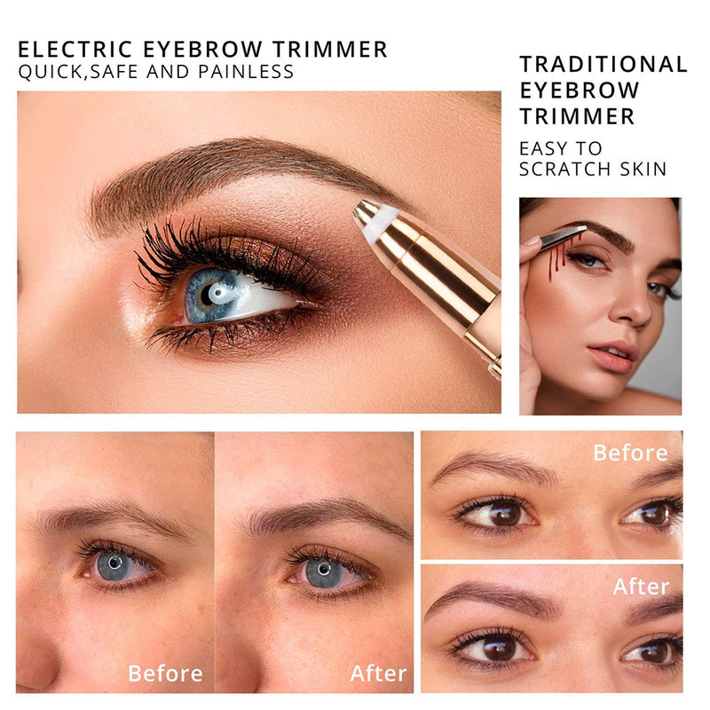 Depilador Sobrancelhas Elétrico Feminino 4 em 1